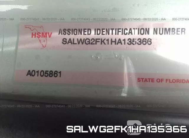 SALWG2FK1HA135366 фото 10