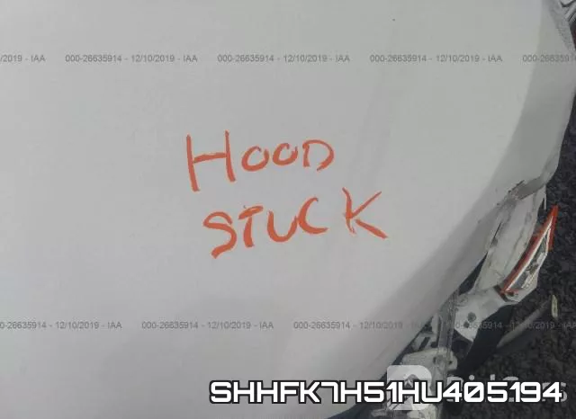 SHHFK7H51HU405194 фото 2