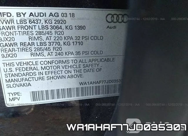 WA1AHAF77JD035307 фото 10