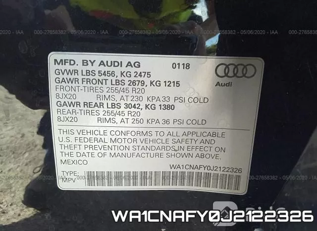 WA1CNAFY0J2122326 фото 10