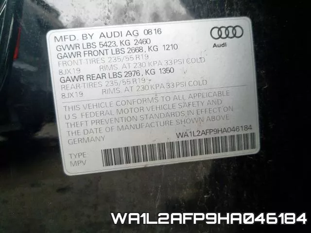 WA1L2AFP9HA046184 фото 2
