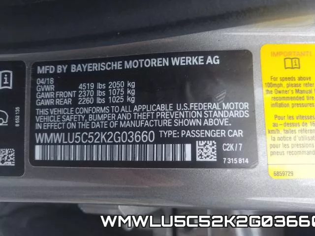 WMWLU5C52K2G03660 фото 2