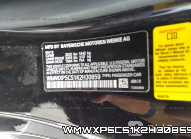WMWXP5C51K2H30859 фото 10