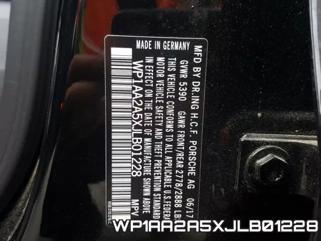 WP1AA2A5XJLB01228 фото 2