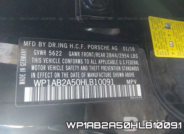 WP1AB2A50HLB10091 фото 10