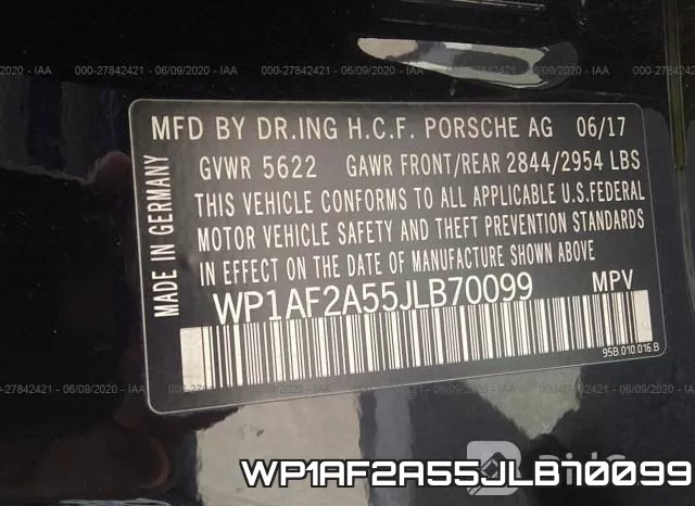 WP1AF2A55JLB70099 фото 10