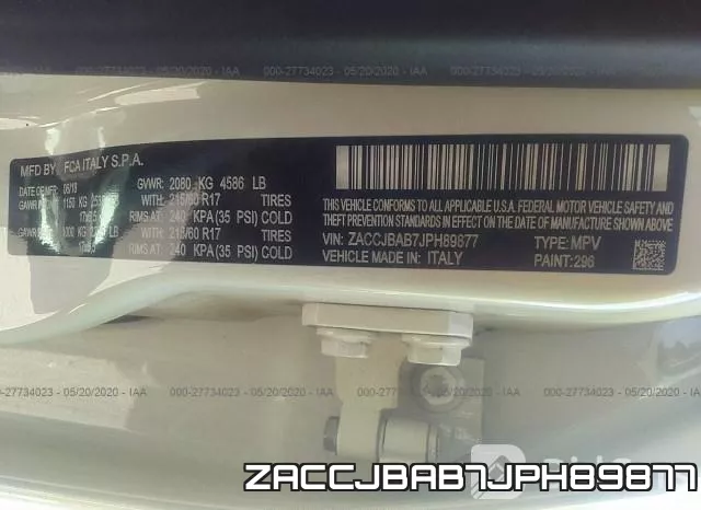 ZACCJBAB7JPH89877 фото 10