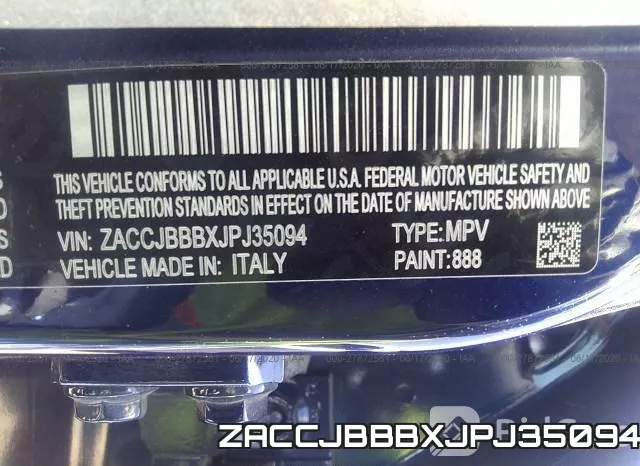 ZACCJBBBXJPJ35094 фото 10