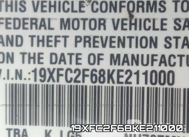 19XFC2F68KE211000 фото 10