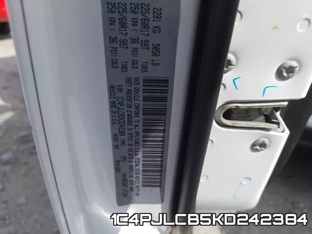 1C4PJLCB5KD242384 фото 2