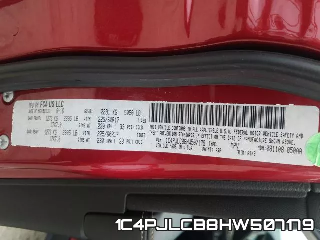 1C4PJLCB8HW507179 фото 2