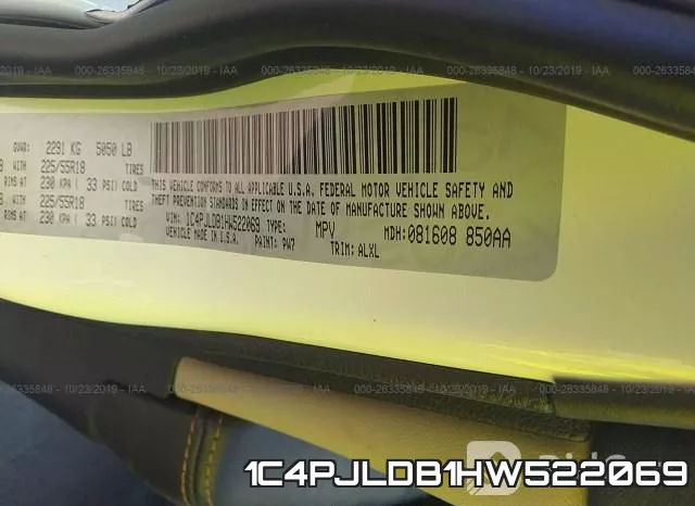 1C4PJLDB1HW522069 фото 9