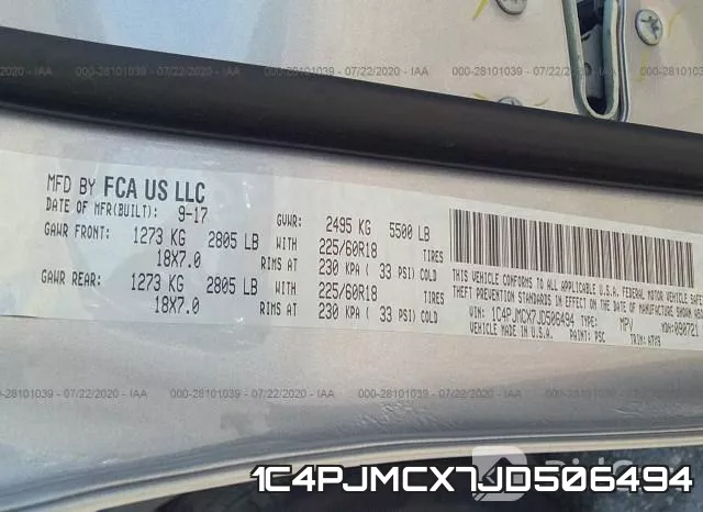 1C4PJMCX7JD506494 фото 10