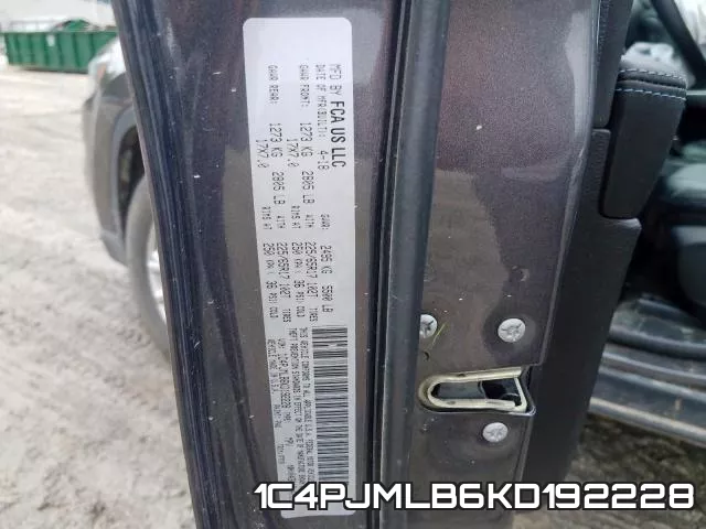 1C4PJMLB6KD192228 фото 2