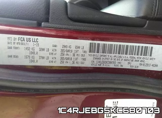 1C4RJEBG5KC680703 фото 10