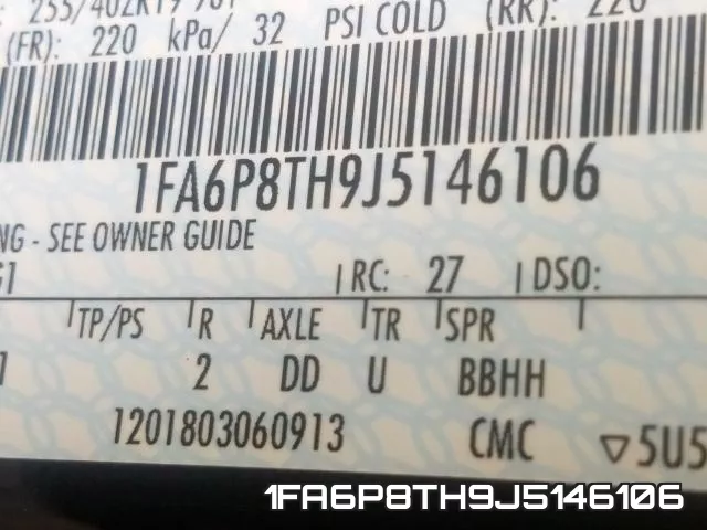 1FA6P8TH9J5146106 фото 2