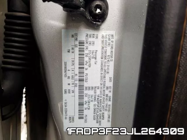 1FADP3F23JL264309 фото 2