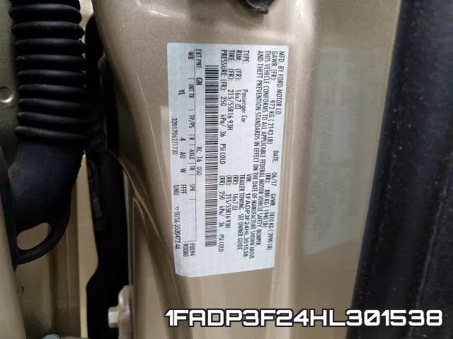 1FADP3F24HL301538 фото 2