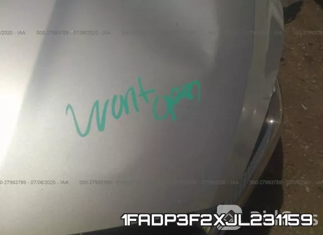 1FADP3F2XJL231159 фото 2