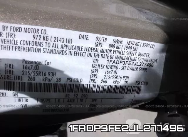 1FADP3FE2JL277496 фото 10