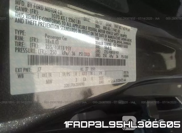 1FADP3L95HL306605 фото 10