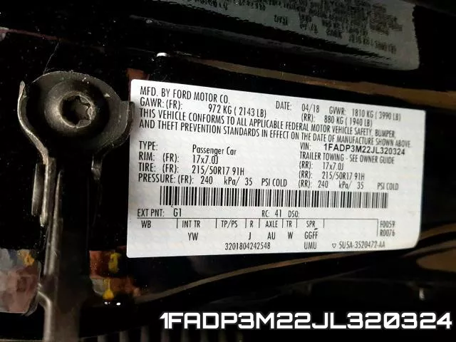 1FADP3M22JL320324 фото 2