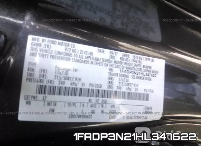 1FADP3N21HL347622 фото 10