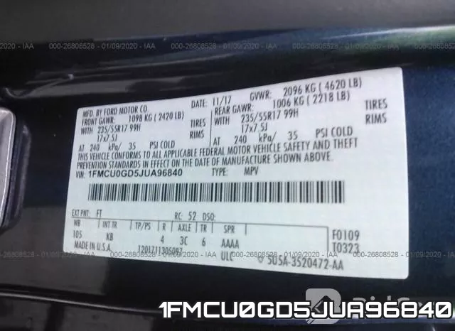 1FMCU0GD5JUA96840 фото 10