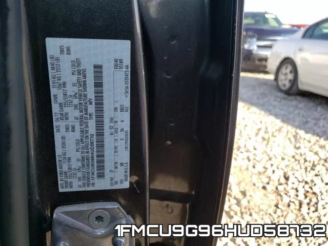 1FMCU9G96HUD58732 фото 2