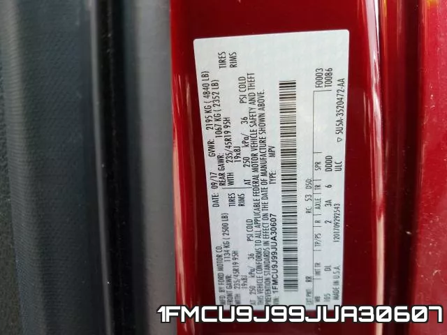 1FMCU9J99JUA30607 фото 2