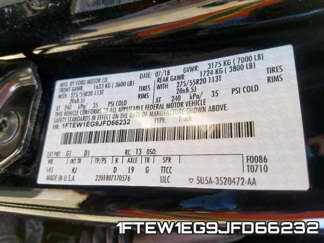 1FTEW1EG9JFD66232 фото 2