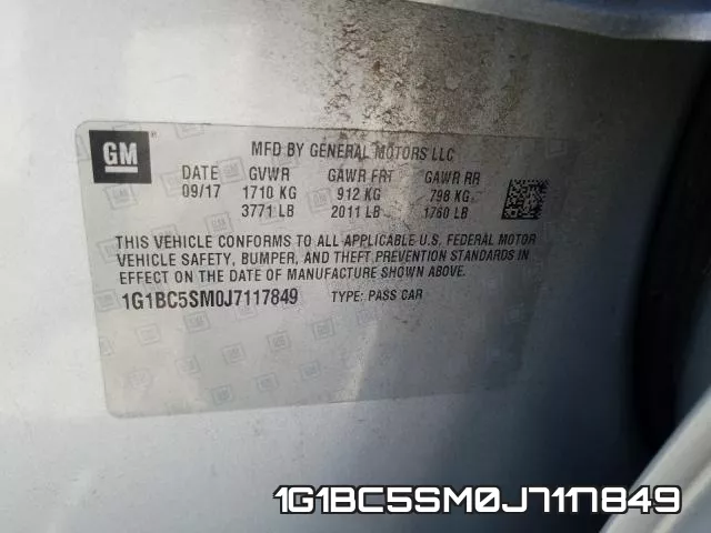 1G1BC5SM0J7117849 фото 2