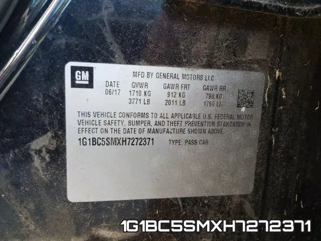 1G1BC5SMXH7272371 фото 2