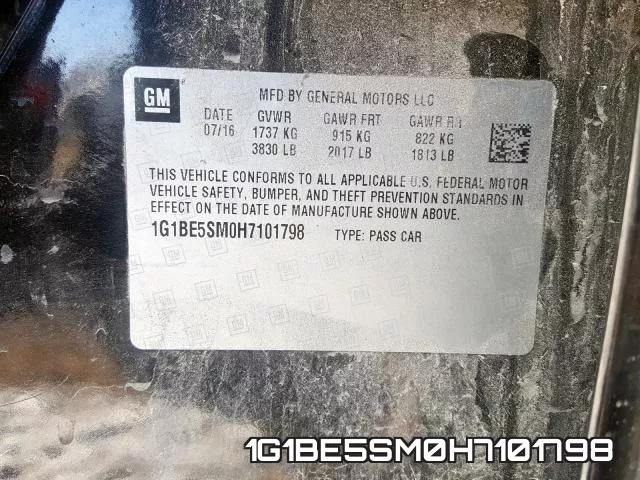 1G1BE5SM0H7101798 фото 2