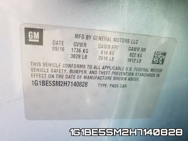 1G1BE5SM2H7140828 фото 2