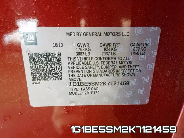 1G1BE5SM2K7121459 фото 2