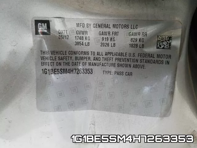 1G1BE5SM4H7263353 фото 2