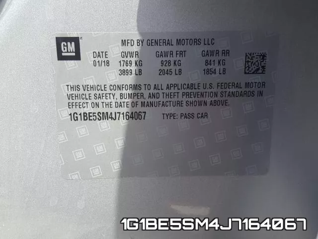 1G1BE5SM4J7164067 фото 2