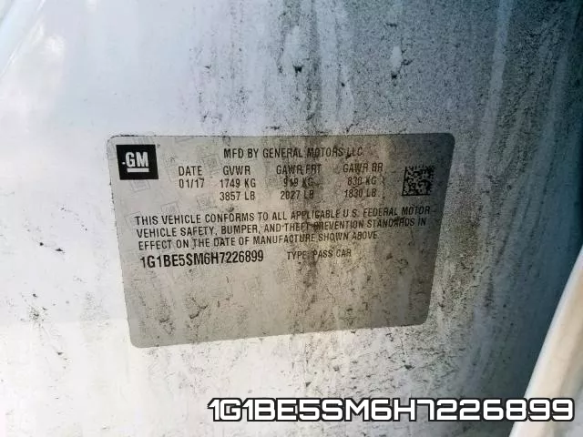 1G1BE5SM6H7226899 фото 2