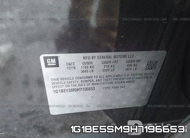 1G1BE5SM9H7196653 фото 10