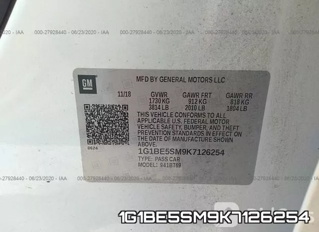 1G1BE5SM9K7126254 фото 10