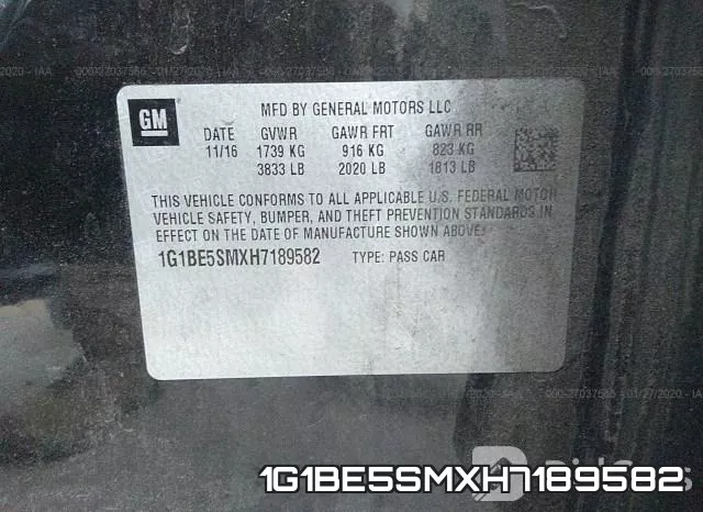 1G1BE5SMXH7189582 фото 10