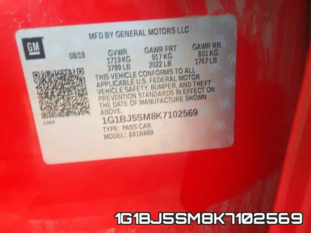 1G1BJ5SM8K7102569 фото 2