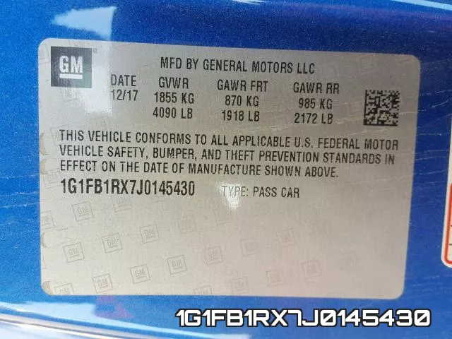 1G1FB1RX7J0145430 фото 2