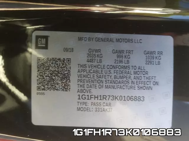 1G1FH1R73K0106883 фото 2