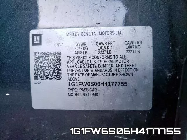1G1FW6S06H4177755 фото 2