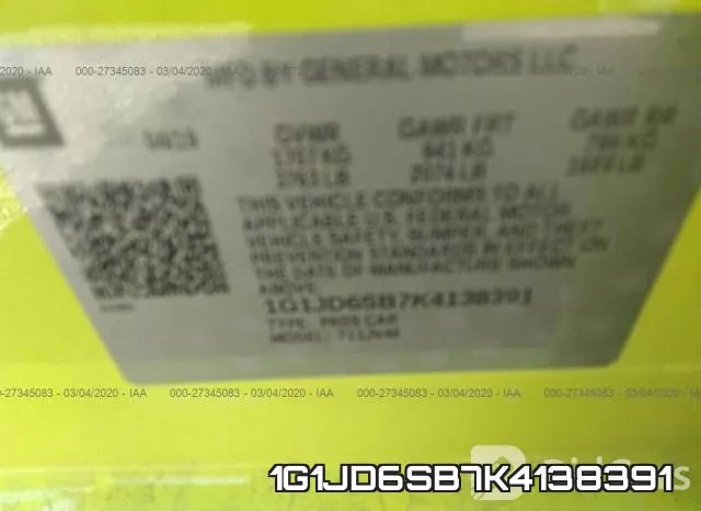1G1JD6SB7K4138391 фото 10