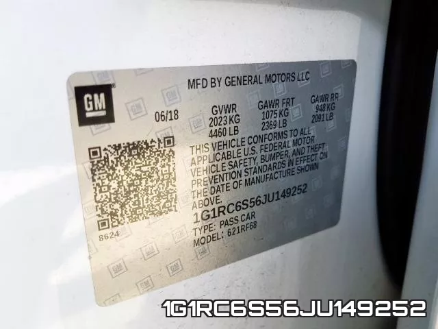 1G1RC6S56JU149252 фото 2