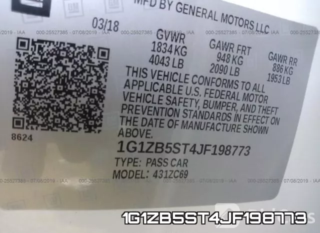 1G1ZB5ST4JF198773 фото 10