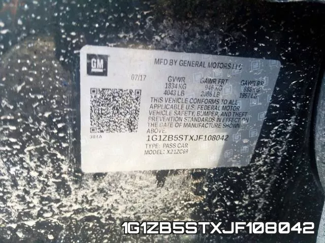 1G1ZB5STXJF108042 фото 2
